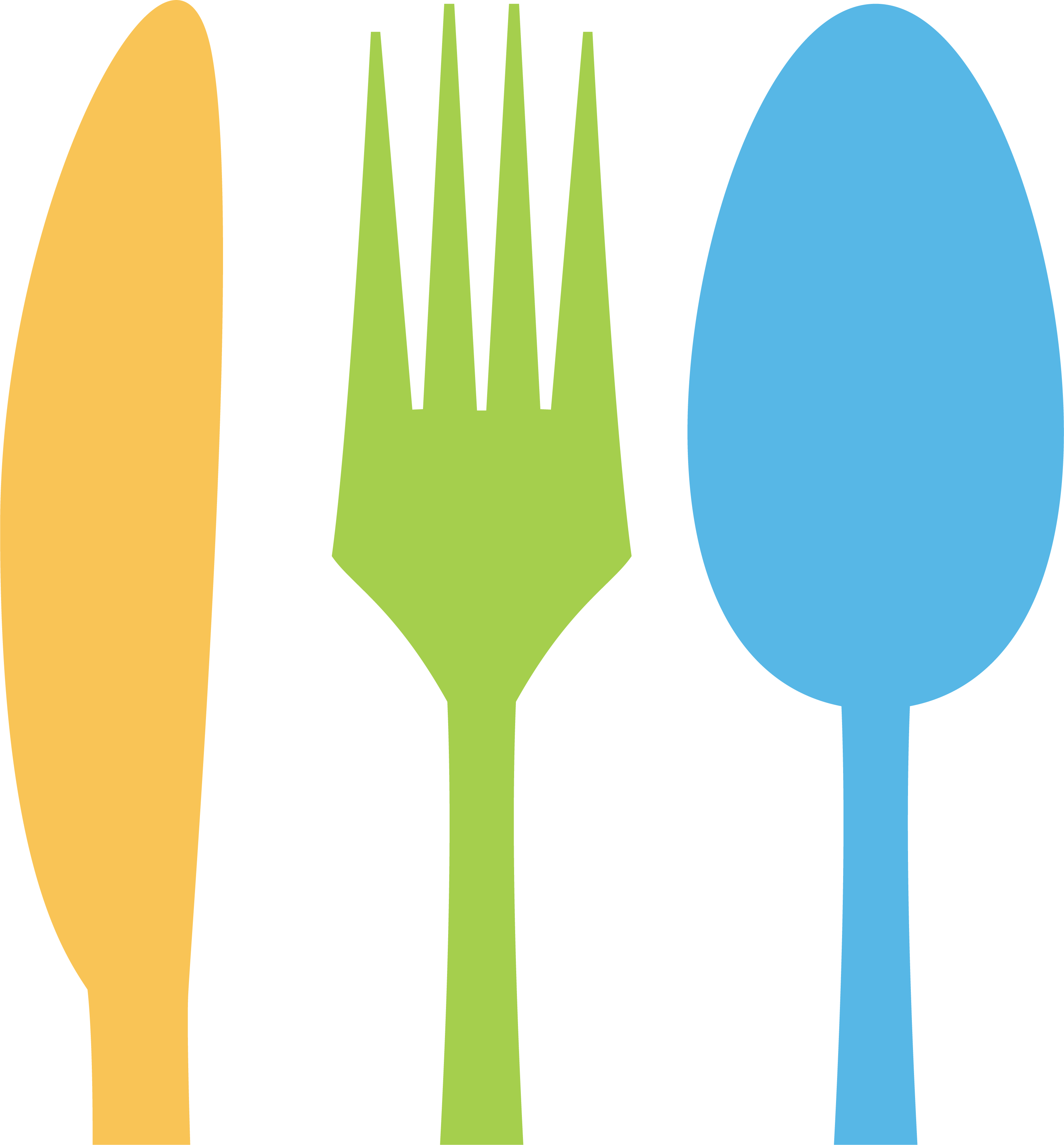3001 X 3230 4 - Fork Knife Spoon Clipart - Png Download (3001x3230), Png Download
