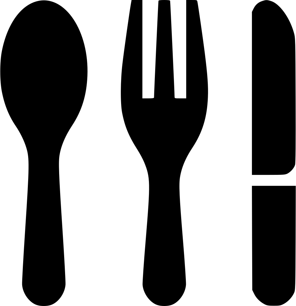 Png File Svg - Knife Spoon Fork Icon Clipart (946x980), Png Download