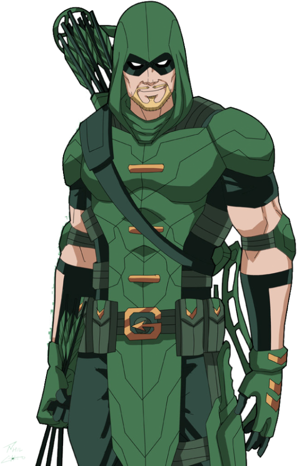 Green Arrow Dc Png Clipart (662x1024), Png Download