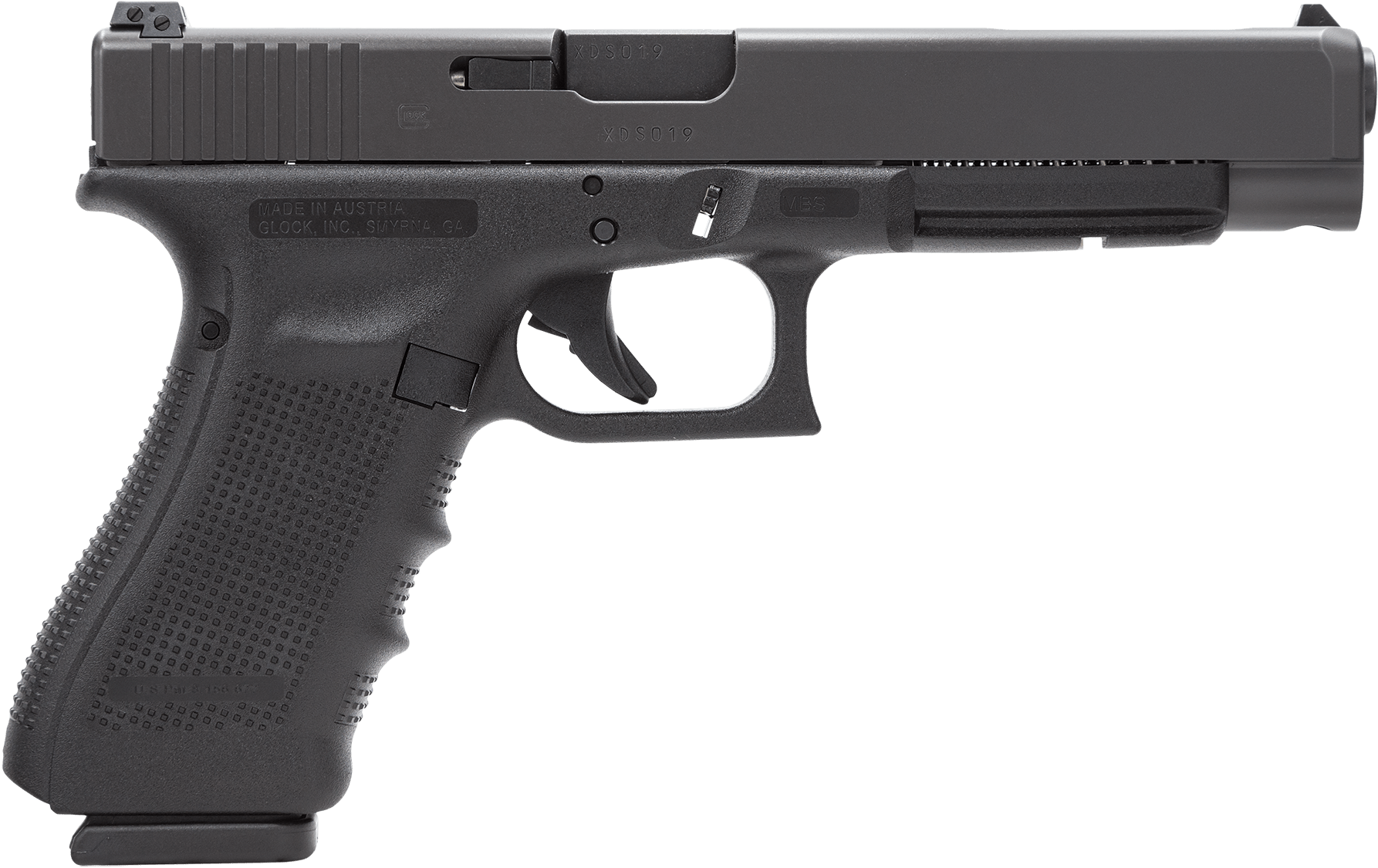 12955 - Glock 17 Gen 5 9mm Clipart (1800x1140), Png Download