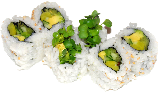 Avocado Roll Png File - California Roll Clipart (770x450), Png Download