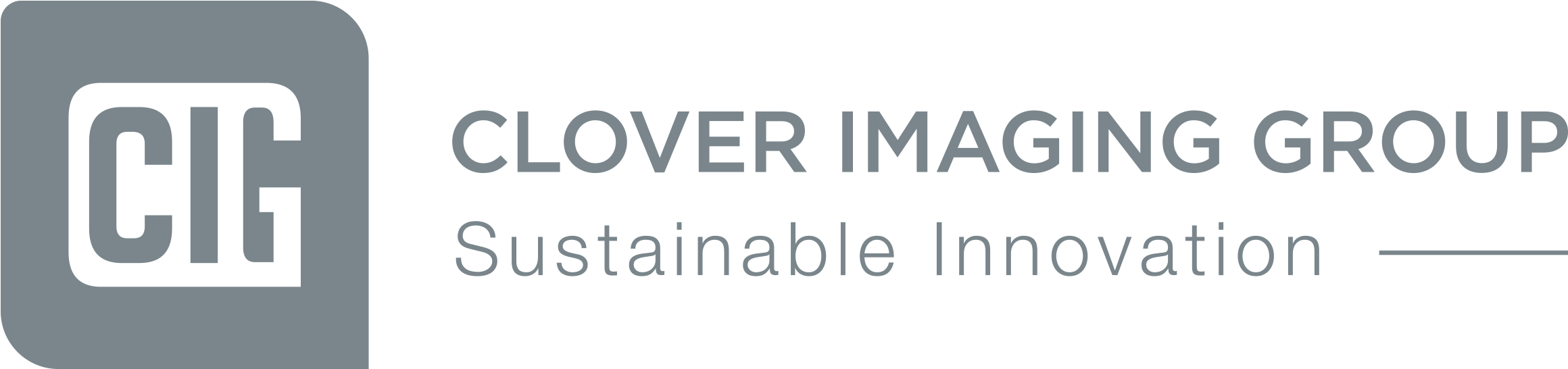 2017 Sustainability Report - Clover Imaging Group Logo Clipart (2362x1000), Png Download