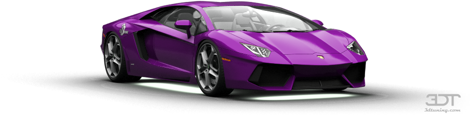 Lamborghini Aventador Coupe 2012 Tuning - Lamborghini Aventador Purple Png Clipart (1004x373), Png Download