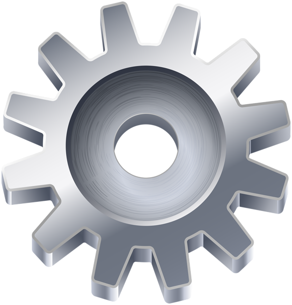 Gears Transparent Background - Clipart Transparent Background Gear - Png Download (574x600), Png Download
