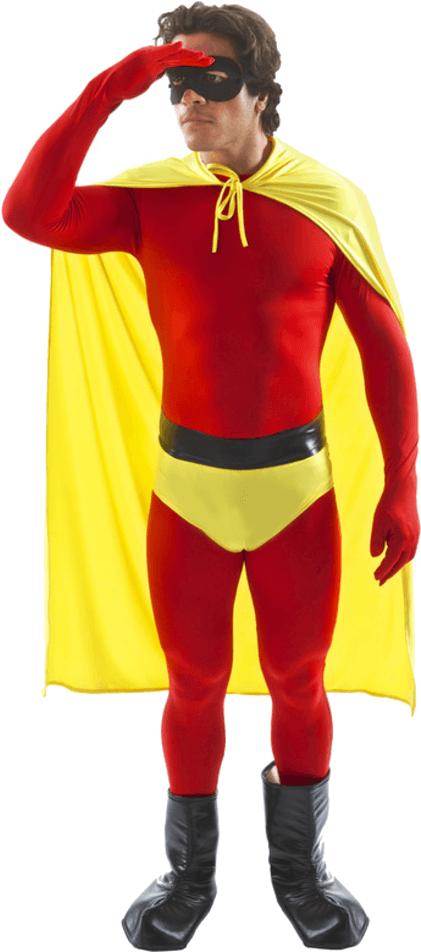 600 X 951 5 - Superhero Red And Yellow Clipart (600x951), Png Download