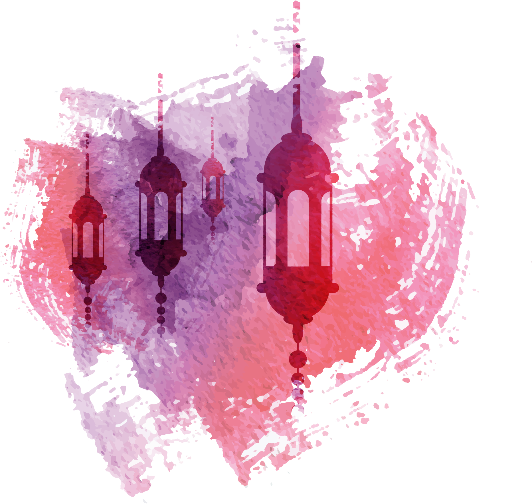 Chandelier Lighting Lamp Light Fixture Eid Green Oil - Lamp Eid Png Clipart (1958x1791), Png Download