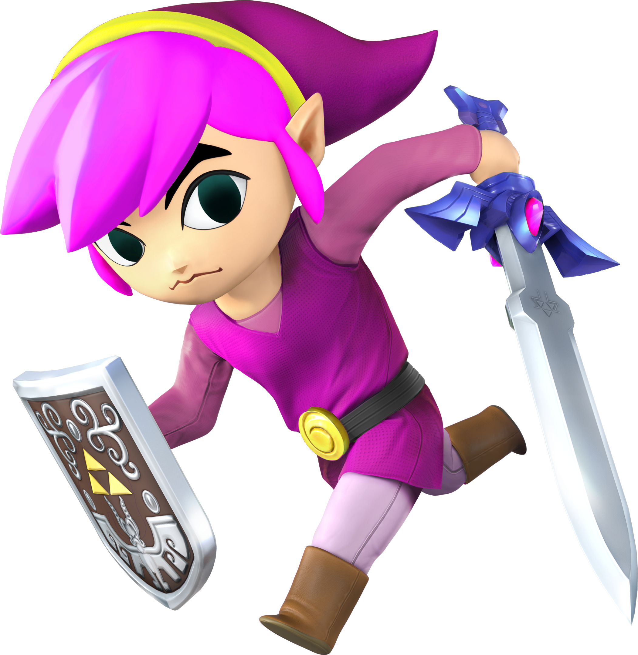 Transparent Triforce - Super Smash Bros Wii U Toon Link Clipart (2102x2160), Png Download