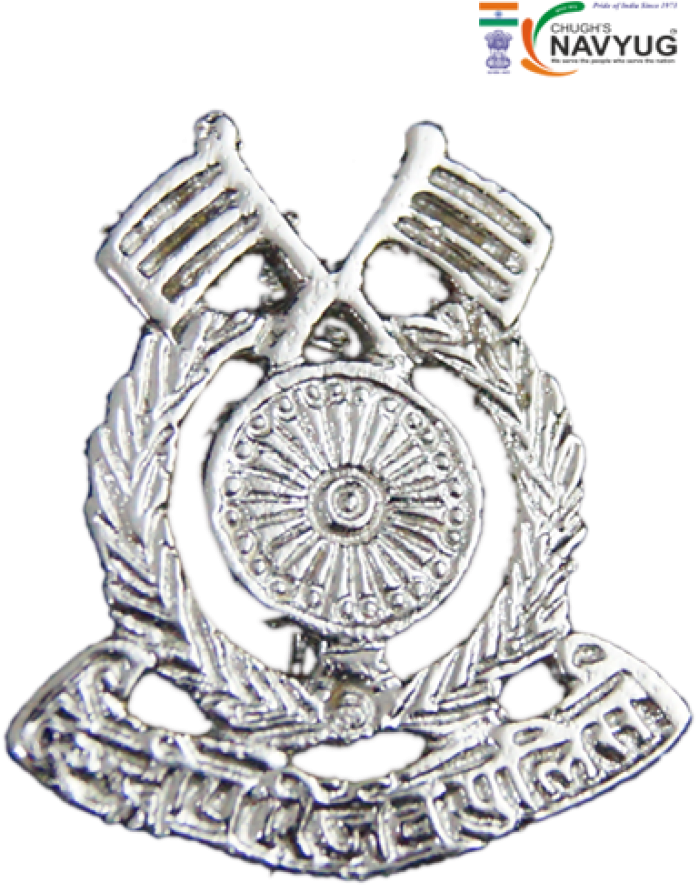 Crp Cap Badge-1000x1000 - Crpf Logo Black And White Clipart (1000x1000), Png Download