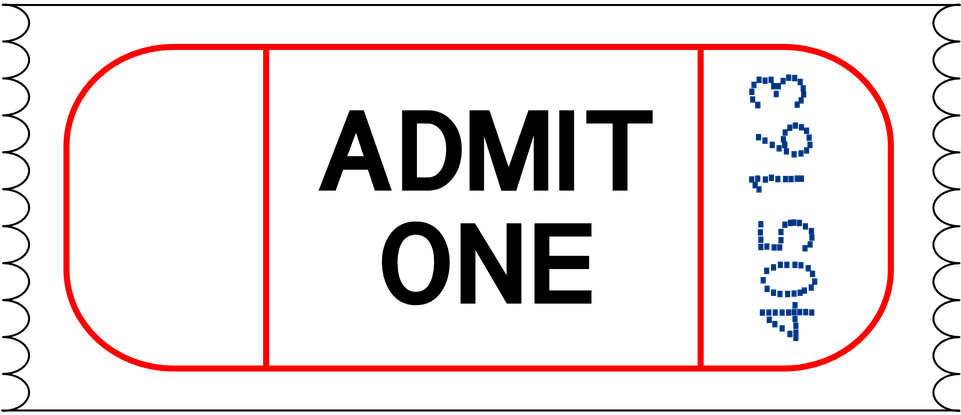 Graphic Free Library From To Absolutely Free More Than - Ticket Clip Art Free - Png Download (960x480), Png Download