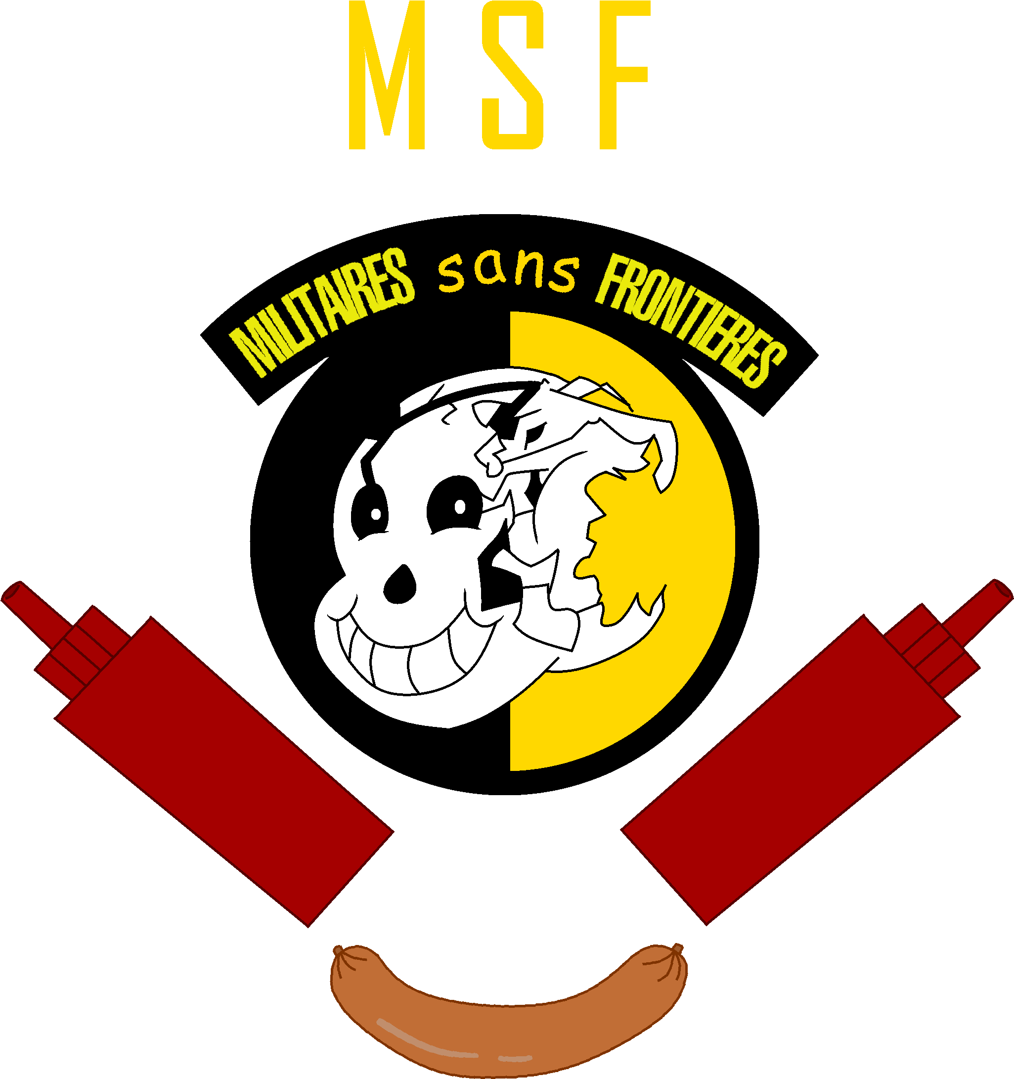 Militaires 'sans' Frotieres Logo - Militaires Sans Frontieres Clipart (3501x2550), Png Download