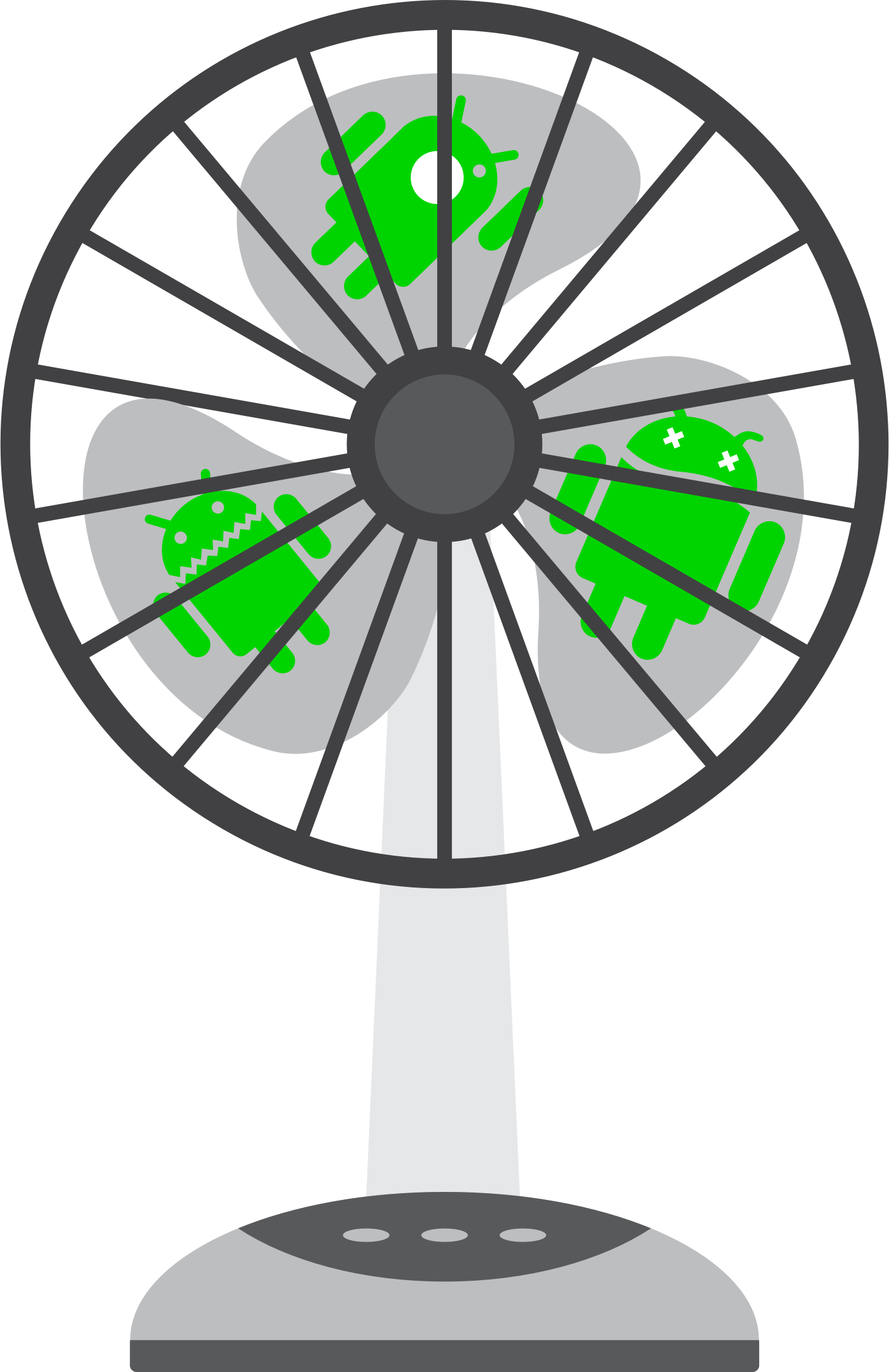 This Free Icons Png Design Of Android Fan Clipart (1452x2240), Png Download