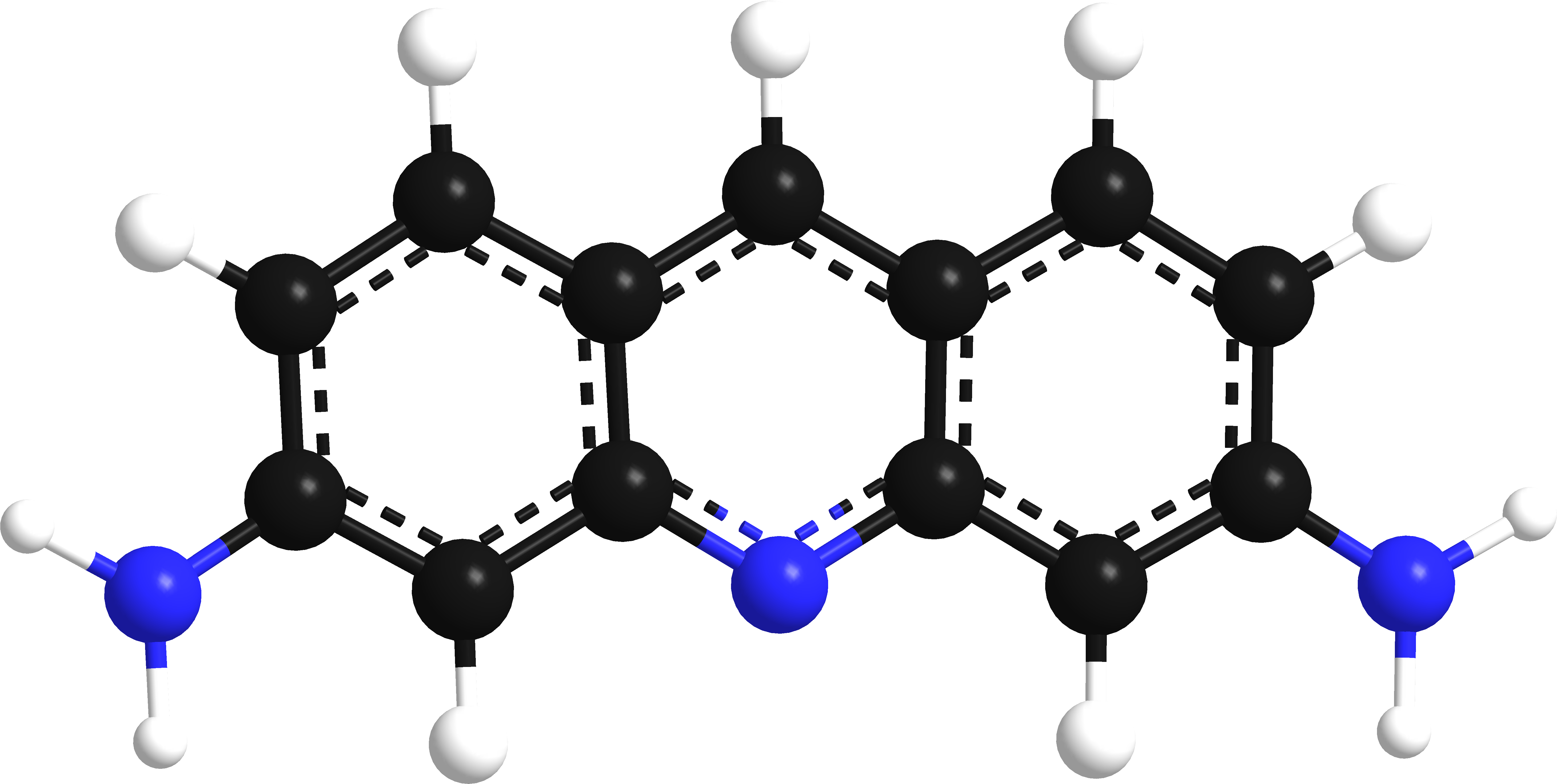 Download Proflavine 3d Model 3d Structure Chemistry Model Png Clipart