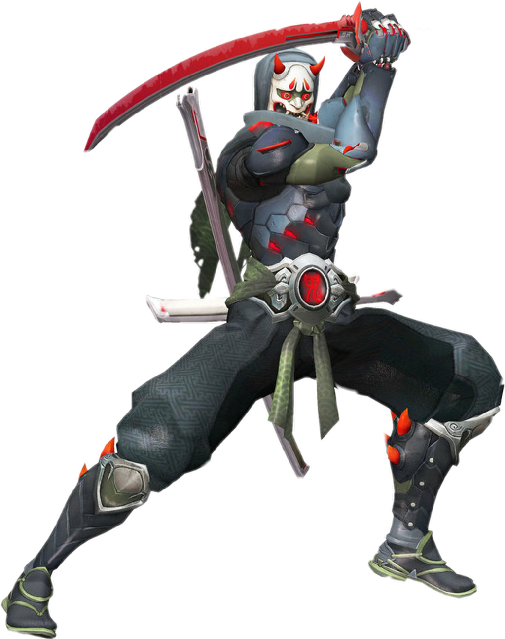 #oni Genji - Oni Genji Png Clipart (1024x1295), Png Download