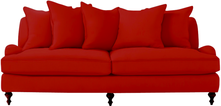 Vector Download Couch Transparent Red - Studio Couch Clipart (840x402), Png Download
