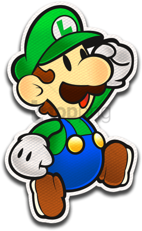 Free Png Paper Luigi Color Splash Png Image With Transparent - Paper Mario Color Splash Luigi Clipart (480x779), Png Download
