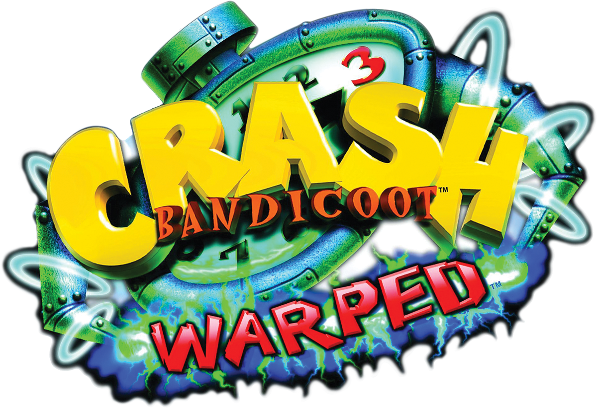 Crash Bandicoot - Crash Bandicoot 3 Warped Logo Png Clipart (1200x822), Png Download