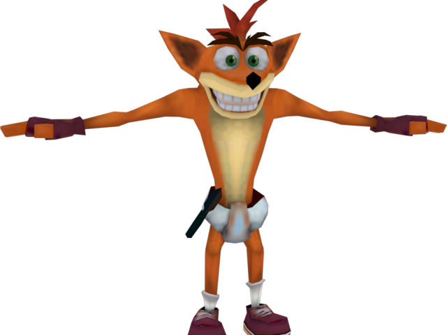 Crash Bandicoot Clipart Crash Tag Team Racing - Crash Bandicoot - Png Download (640x480), Png Download