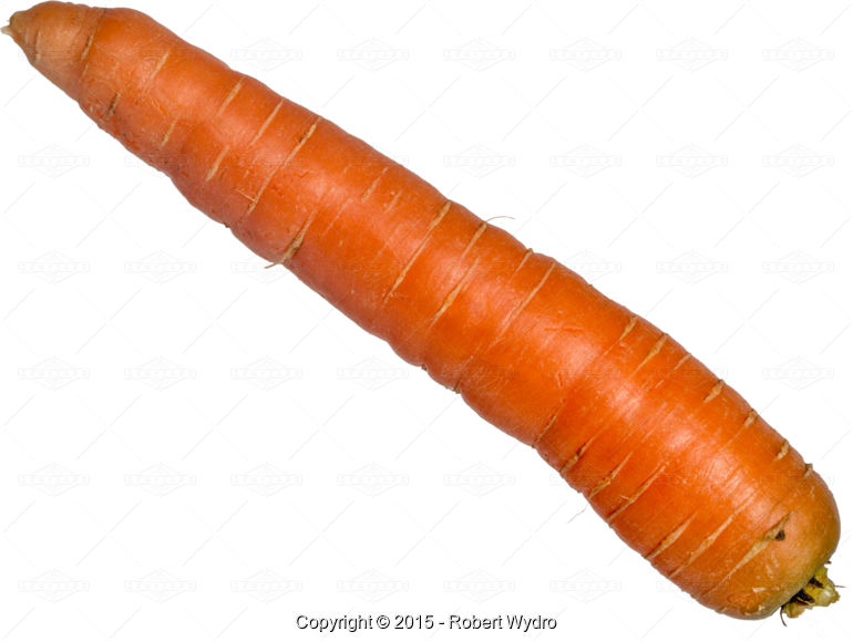 Single Carrot Isolated - Baby Carrot Clipart (770x580), Png Download