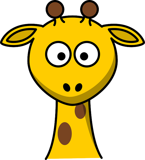 Png Royalty Free Stock Giraffe Head No Body Clip Art - Giraffe Face Clip Art Transparent Png (540x595), Png Download
