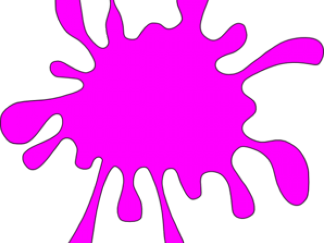 Orange Splatter Of Paint Clipart (640x480), Png Download