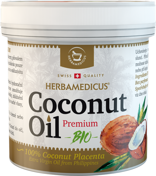 Coconut Oil Premium - Herbamedicus Clipart (532x607), Png Download