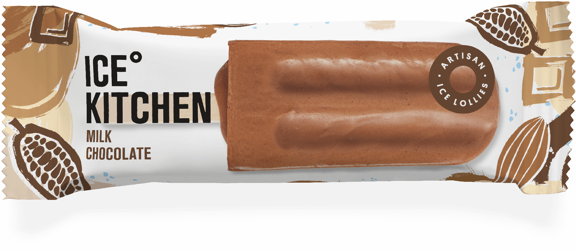 This Luxurious Lolly Blends Dark Belgian Chocolate, - Chocolate Clipart (2000x874), Png Download