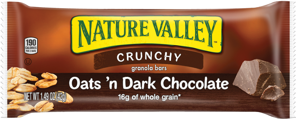 Healthy Office Snacks, Nature Valley Oats N Dark Chocolate - Nature Valley Clipart (1000x440), Png Download