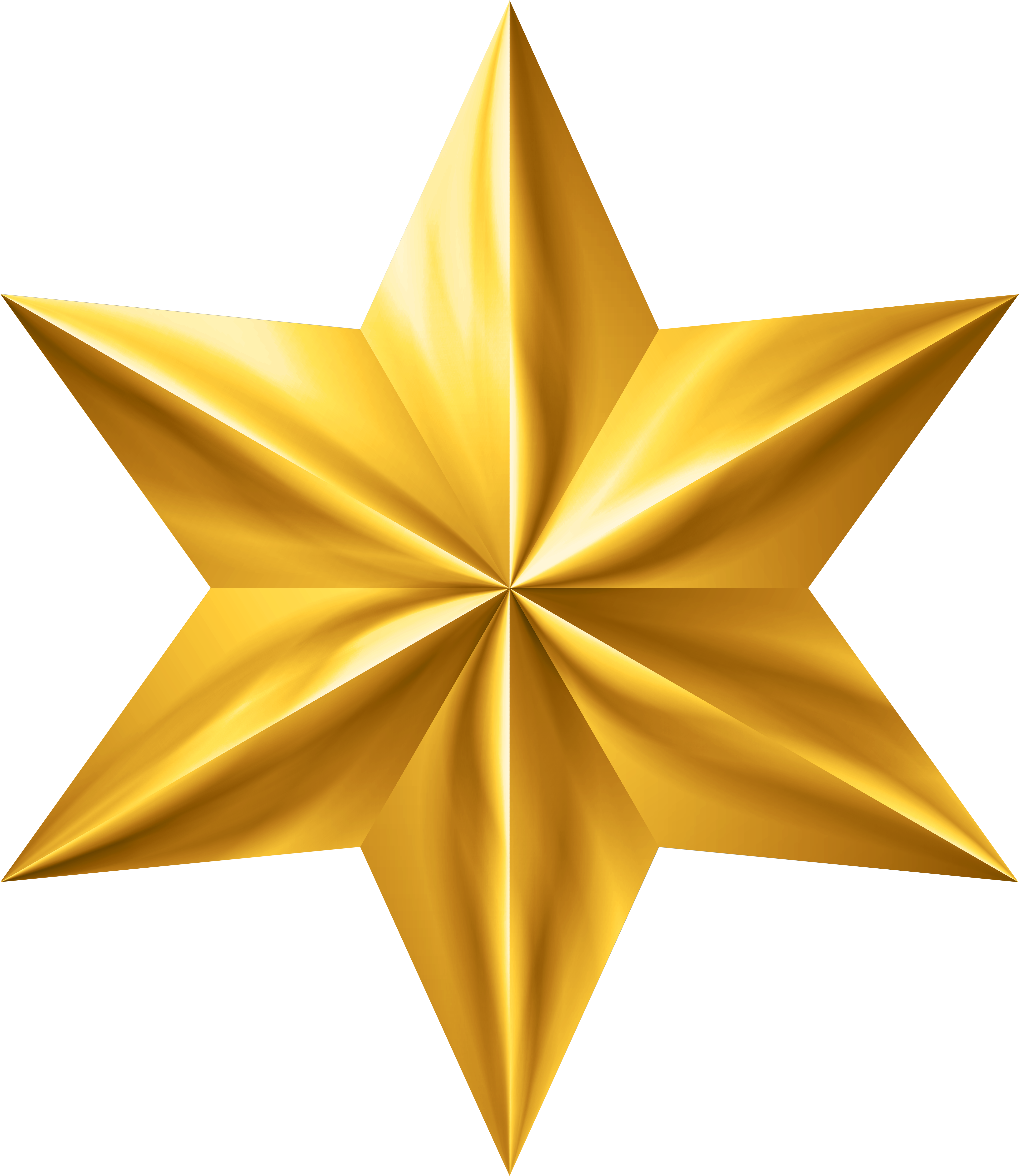 Gold Star Clip Art Png Image - Gold Star Clipart Transparent Png (5210x6000), Png Download