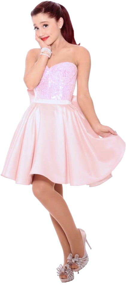 Ariana Wearing Heels Clipart (421x982), Png Download