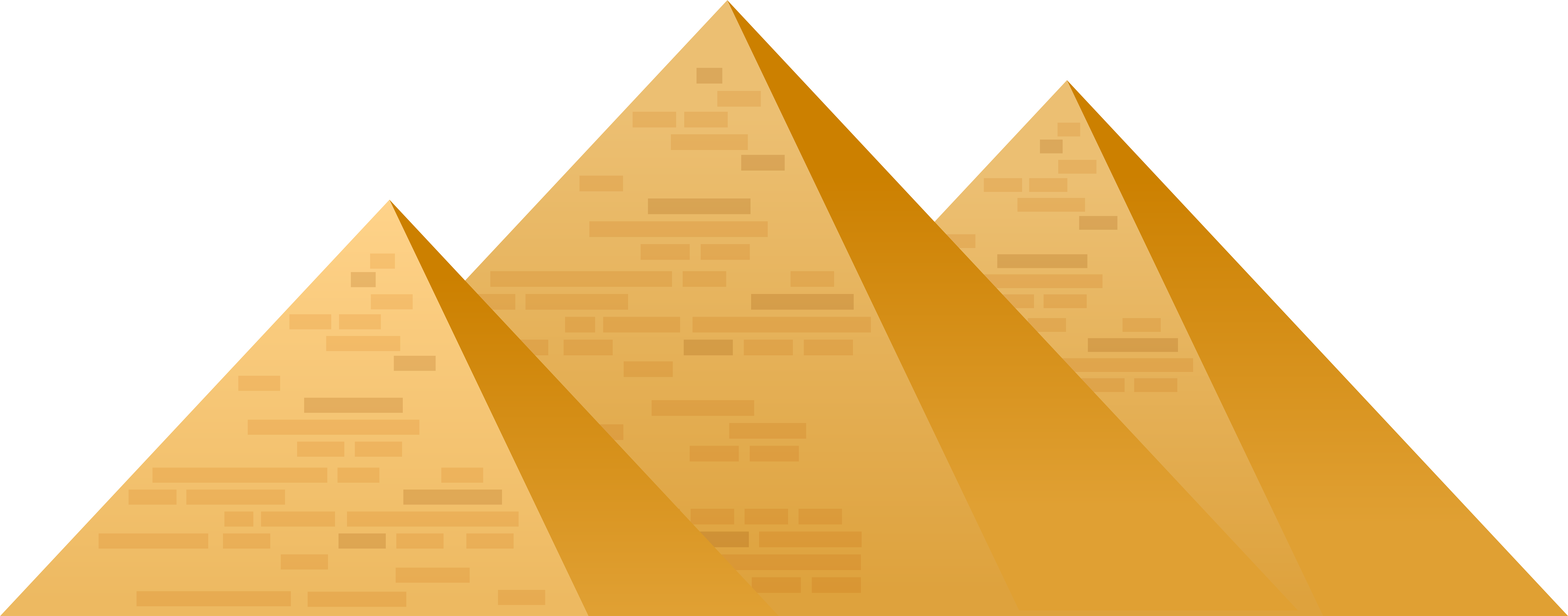 Egypt Pyramids Png Clip Art - Pyramid Transparent Png (8000x3218), Png Download