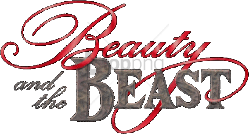 Free Png Beauty And The Beast Logo Disney Png Image - Beast Clipart (851x460), Png Download