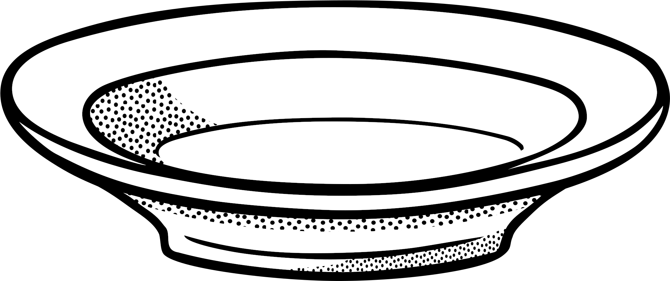 This Free Icons Png Design Of Plate Clipart (2400x1095), Png Download