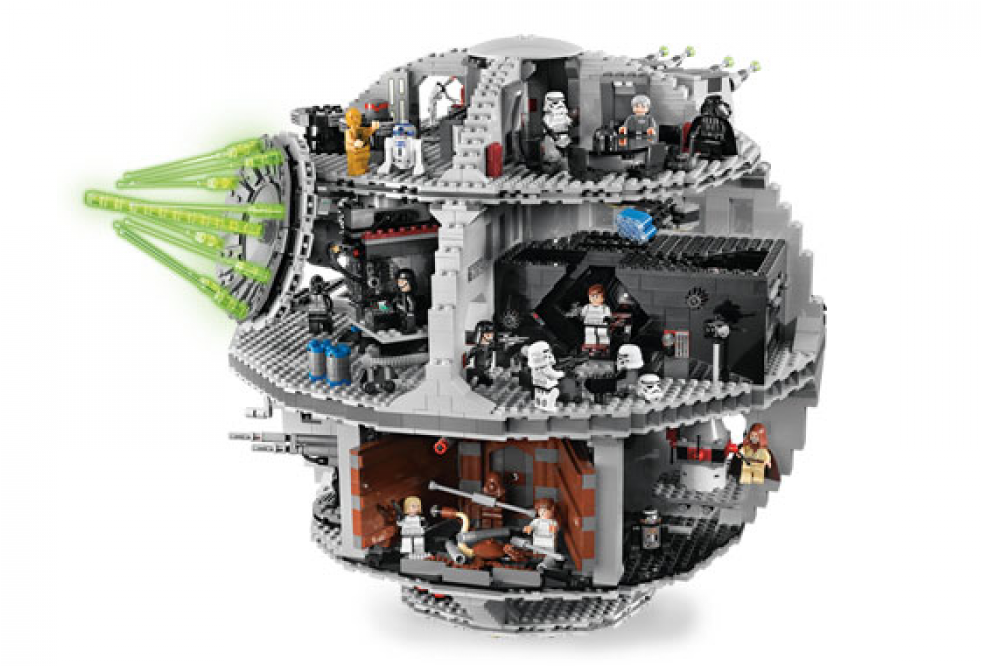 Lego Star Wars Death Star Figs Clipart (980x980), Png Download