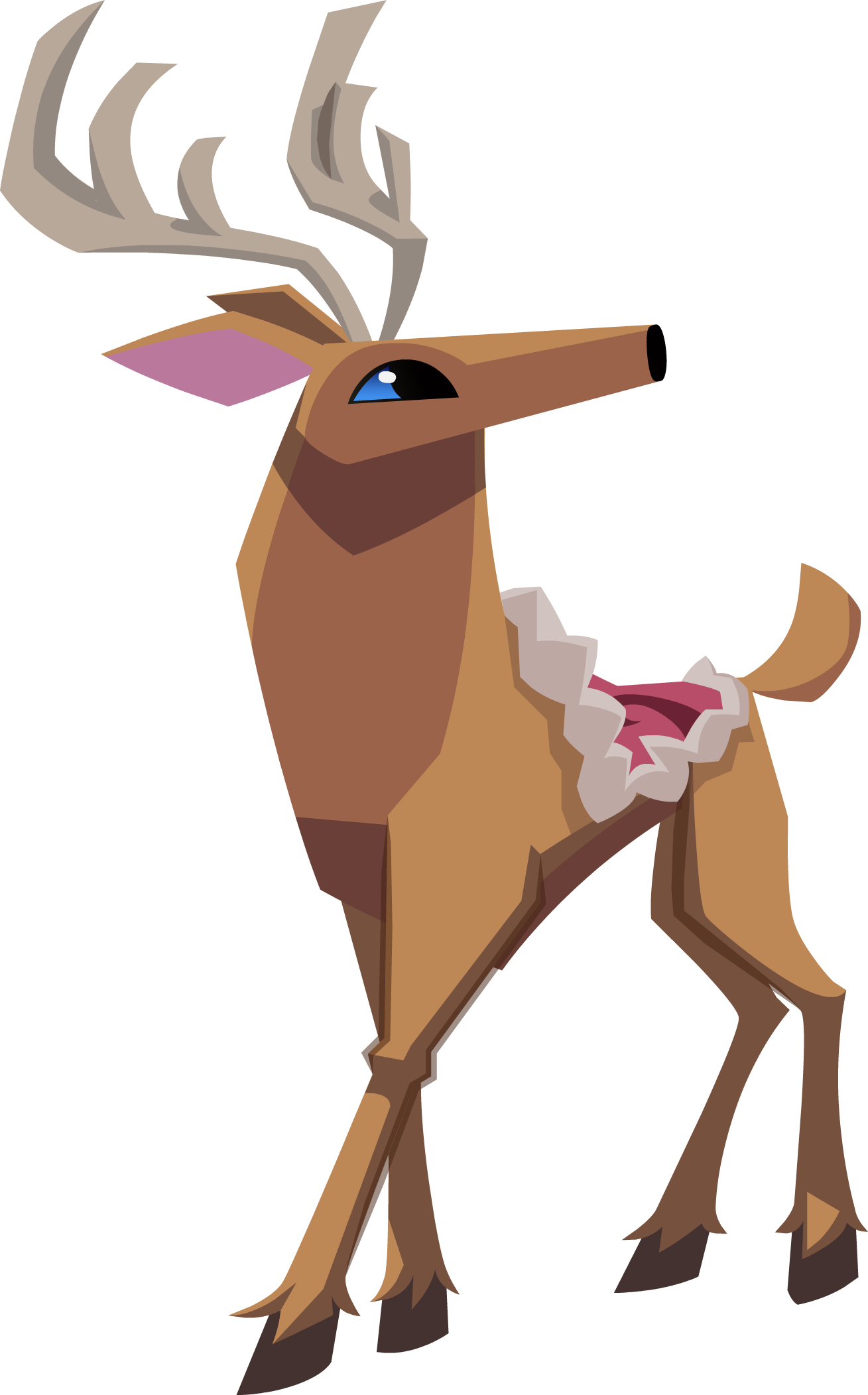 Deer Graphic Png - Animal Jam Animals Deer Clipart (1309x2104), Png Download