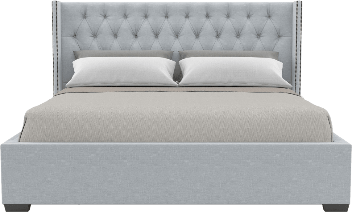 Bedroom - Кровать Двуспальная В Классическом Стиле Clipart (1141x689), Png Download