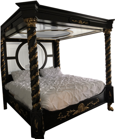Canopy Bed Png Transparent - Canopy Bed Png Clipart (736x460), Png Download