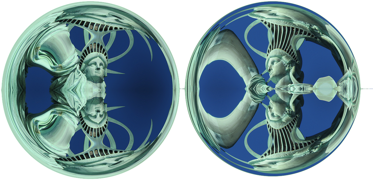 Statue Of Liberty Art Abstract - Emblem Clipart (1280x719), Png Download