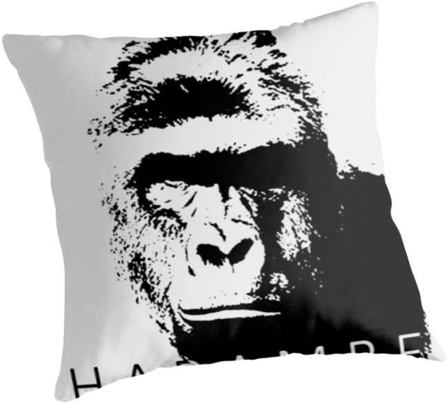 A Tribute To Harambe - Cushion Clipart (875x875), Png Download