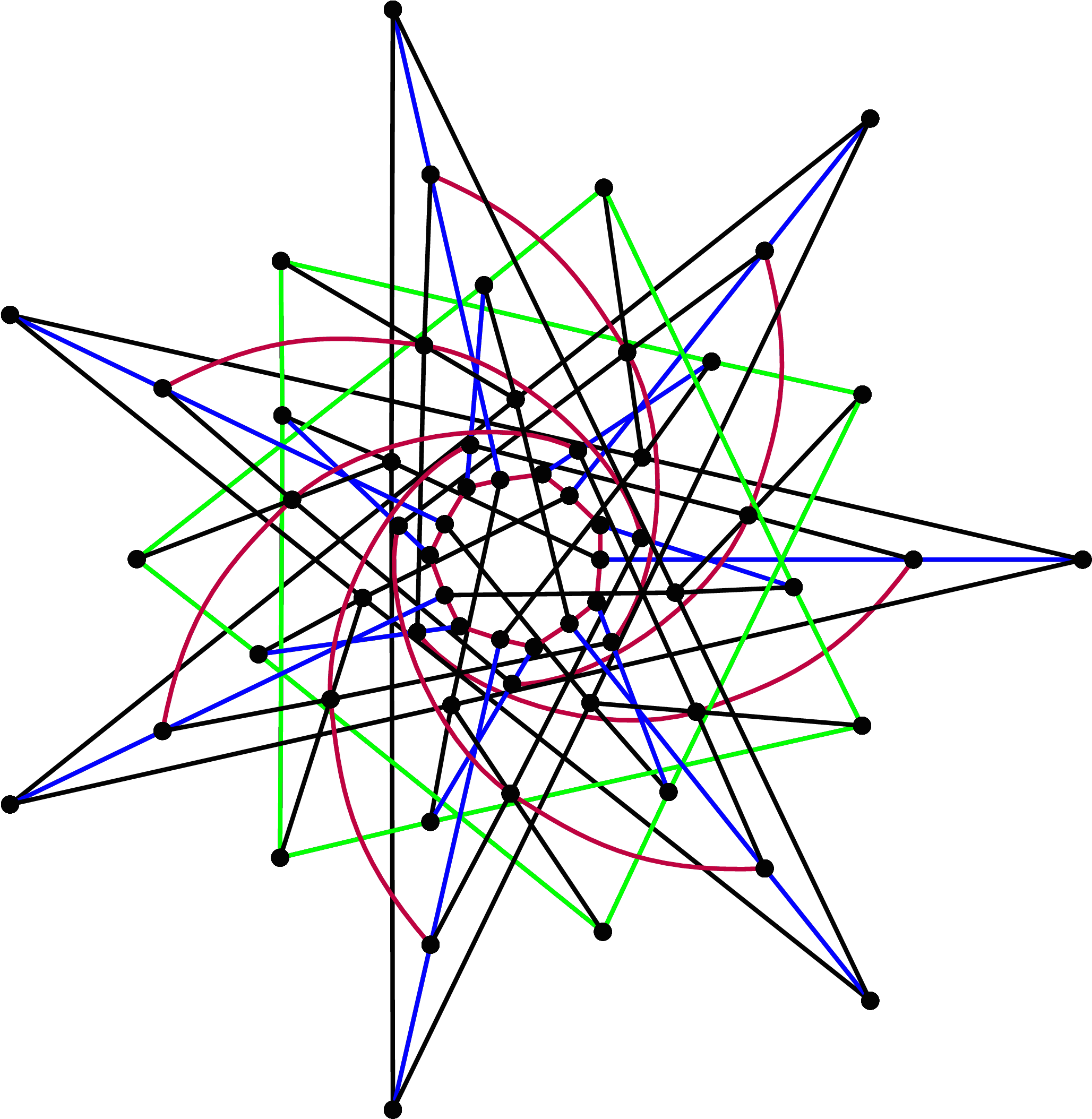 Split Cayley Hexagon - Split Cayley Hexagon Of Order 2 Clipart (2248x2343), Png Download