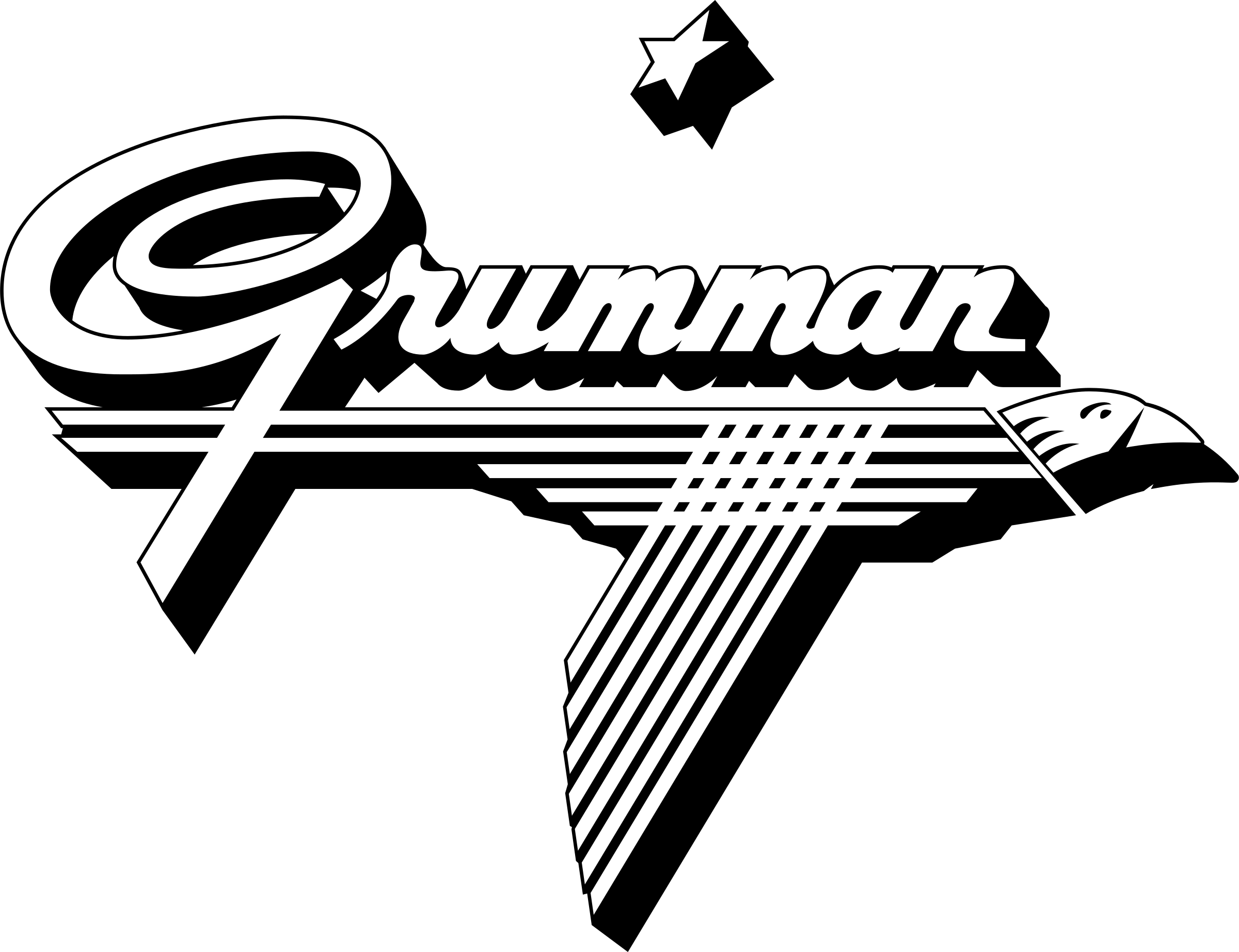Grumman 2 Logo Png Transparent - Grumman Logo Clipart (2400x1844), Png Download