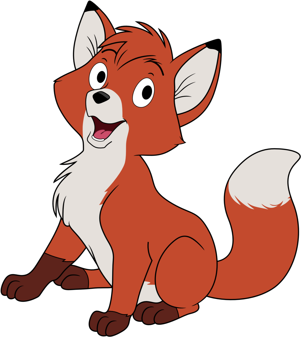 Fox Png - Fox From Fox And The Hound Clipart (1024x1164), Png Download