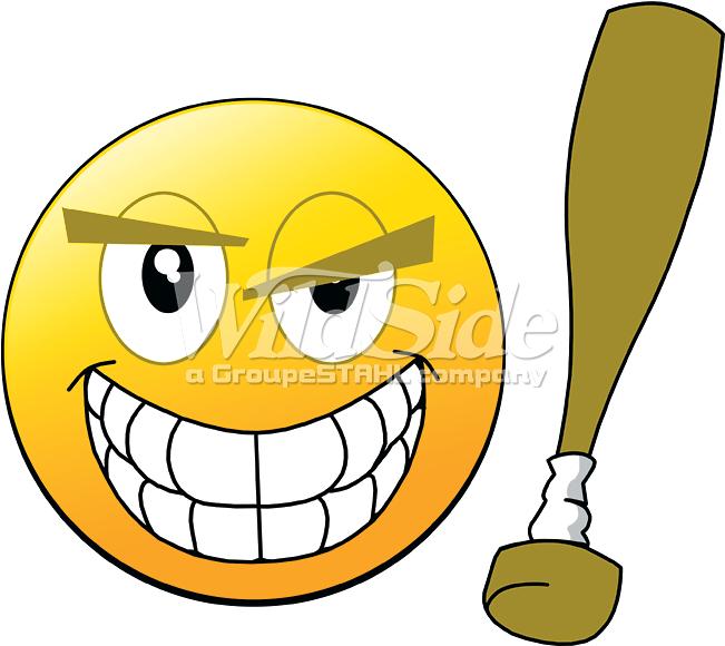 Emoji Baseball Bat - Baseball Emoji Clipart (651x580), Png Download