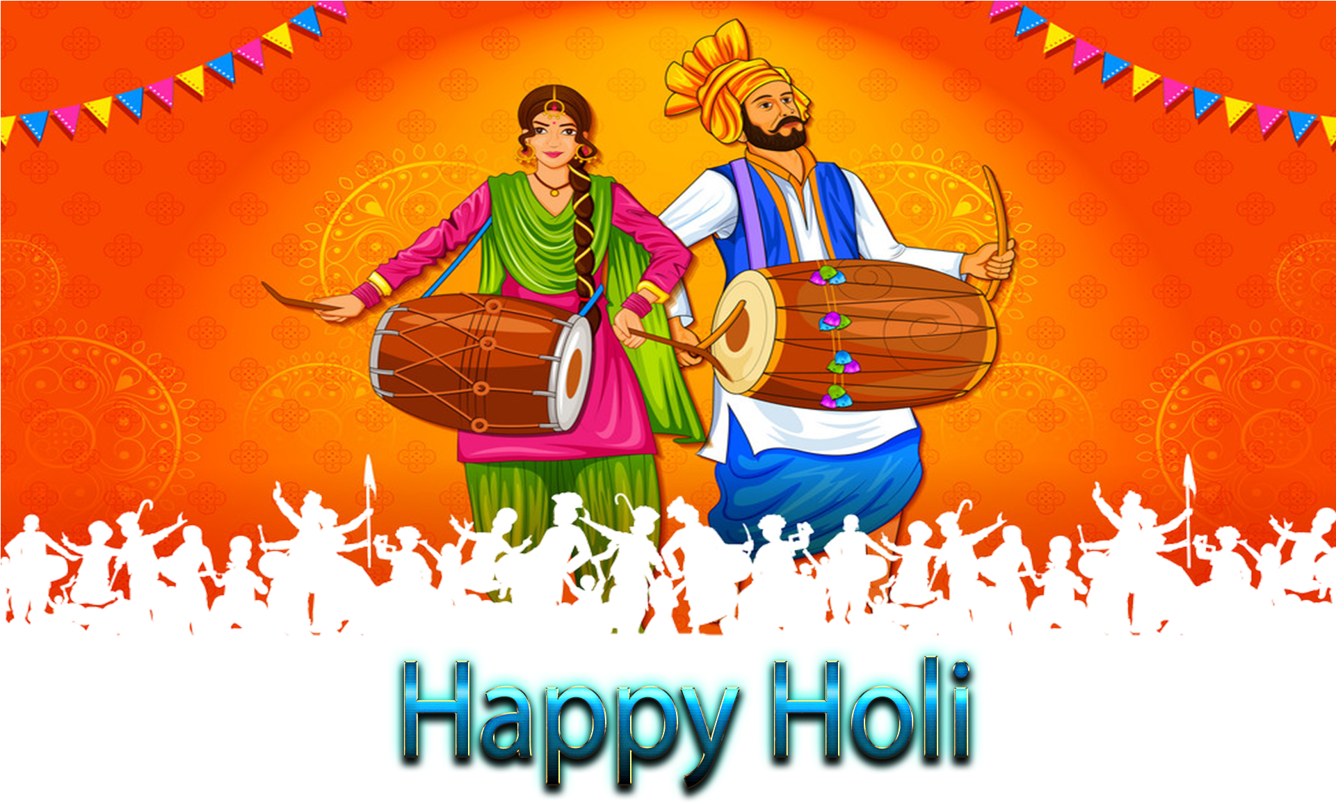 Happy Lohri Images Backround Clipart (1920x1200), Png Download