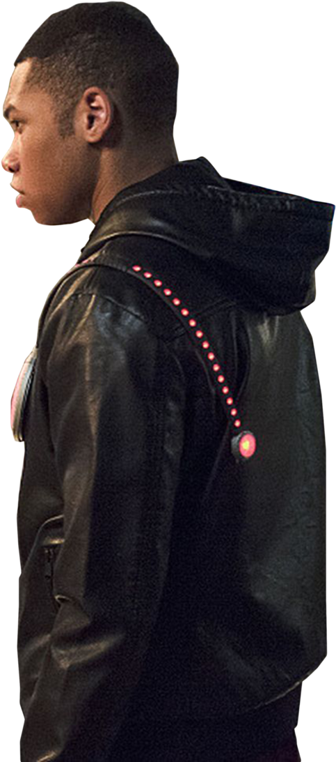 Png Firestorm - Leather Jacket Clipart (660x1210), Png Download