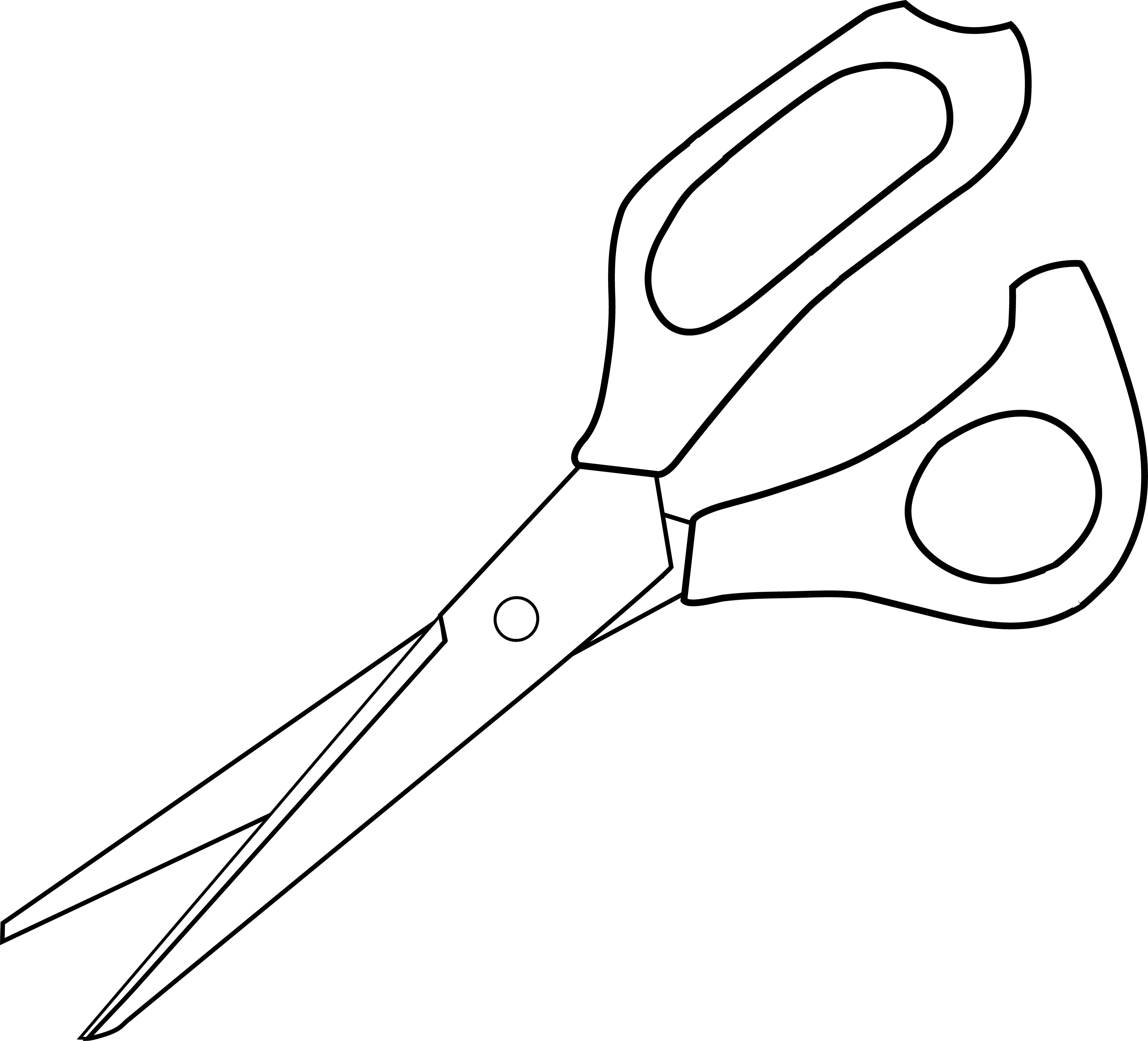 Whit Scissors Free Collection Download And Share - White Scissors Clipart - Png Download (3860x3500), Png Download