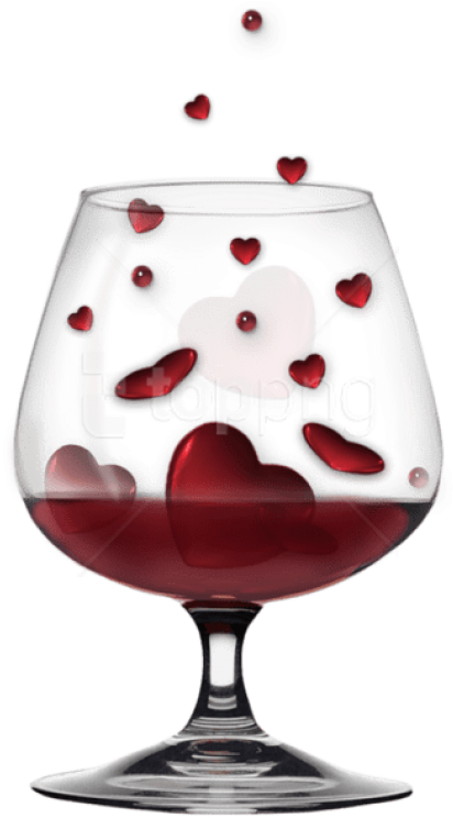 Free Png Download Glass With Heartsclipat Png Images - Tubes Png St Valentin Transparent Png (480x758), Png Download