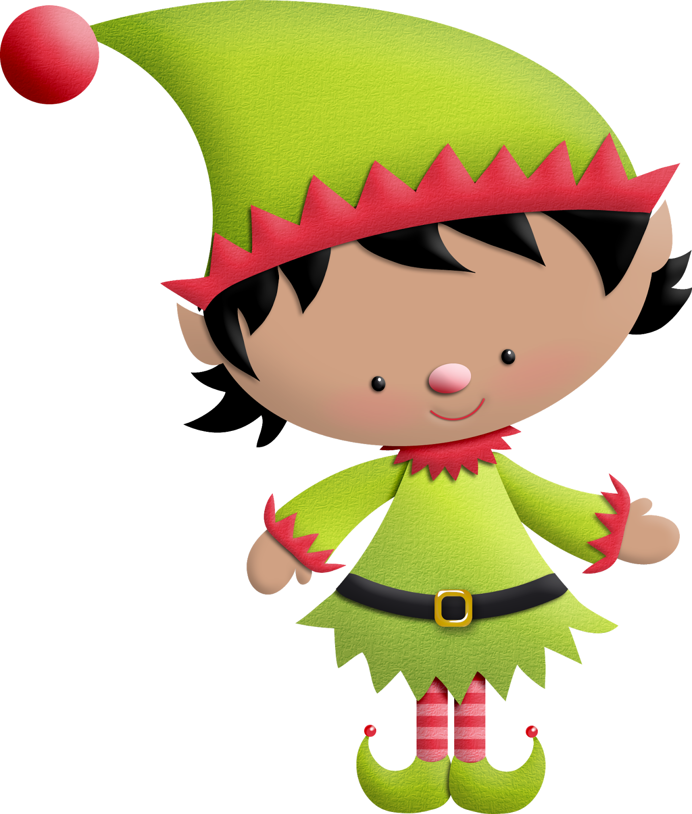Ideas Y Material Gratis Para Fiestas Y Celebraciones - Duendes De Navidad Png Clipart (1359x1600), Png Download