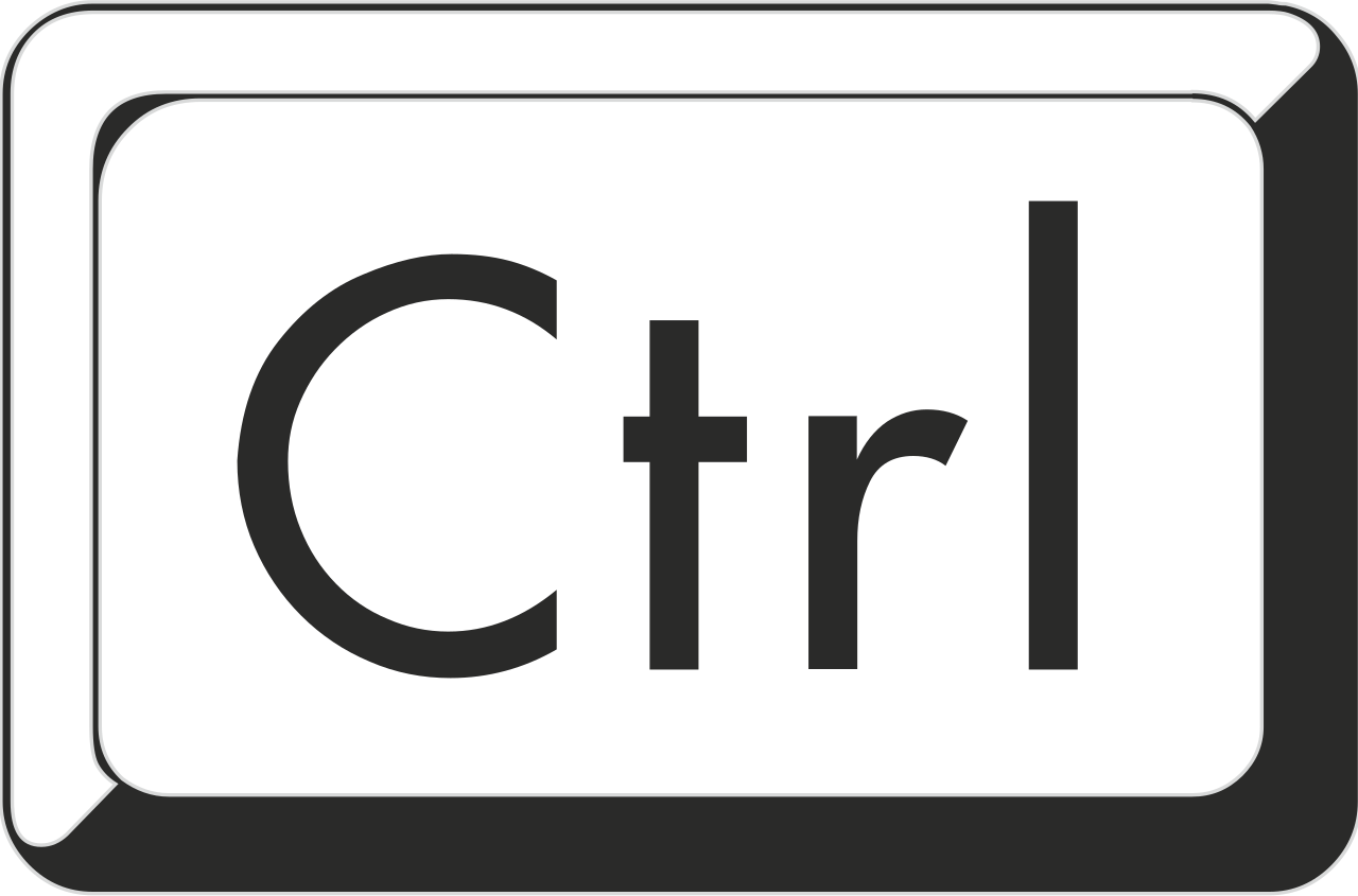 Wikimooc Key Ctrl - Ctrl Button Clipart (1280x845), Png Download