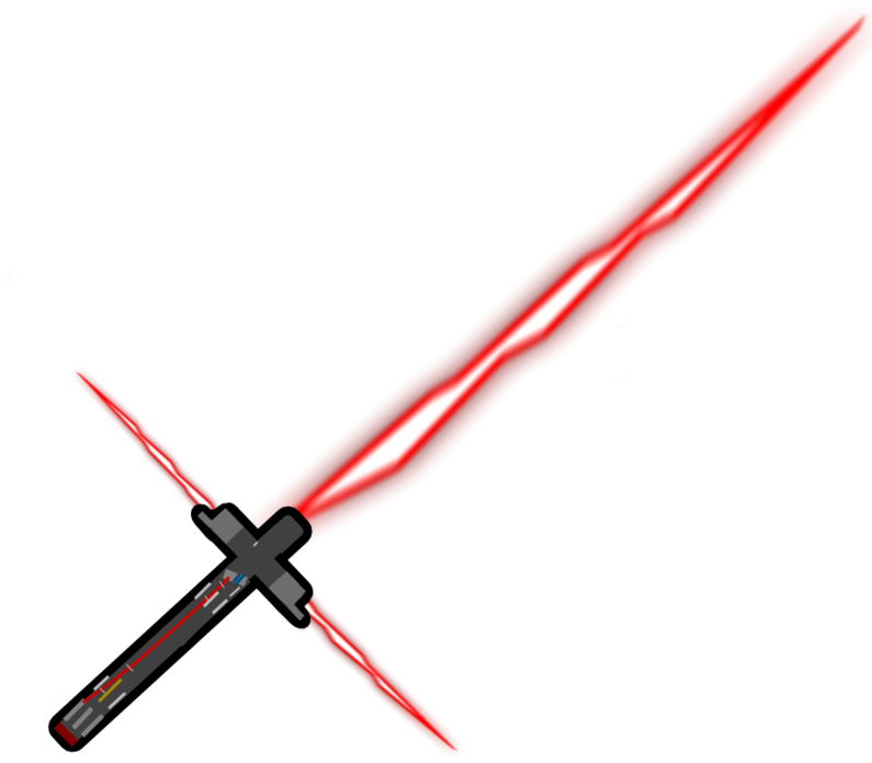 Kylo Rens Lightsaber By Cr - Kylo Ren Lightsaber Png Clipart (795x696), Png Download