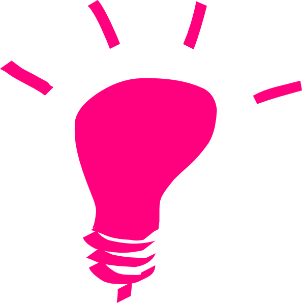 594 X 596 2 - Pink Light Bulb Png Clipart (594x596), Png Download